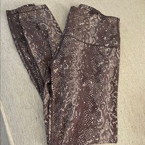 Varley Snakeskin Print Leggings